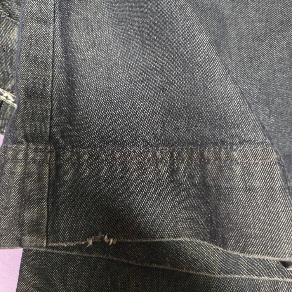 Liz Claiborne Vintage 90s Denim Midi Skirt 100% Cotton Cottagecore Retro Size 10 - Picture 6 of 9